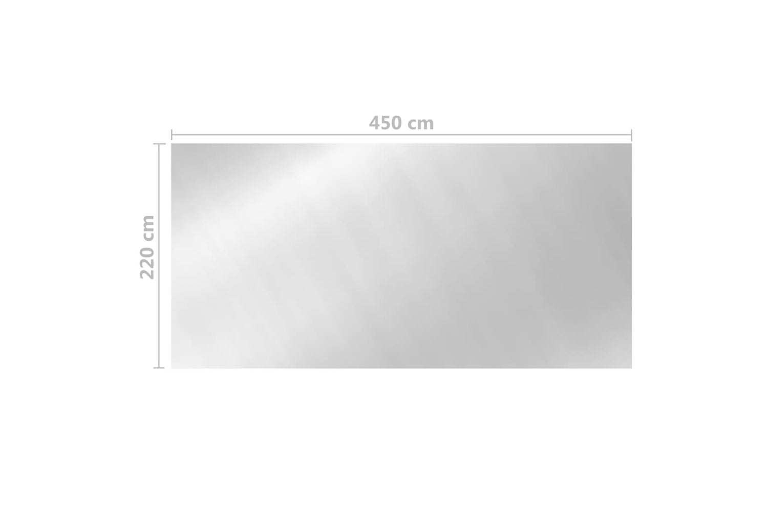 vidaXL 93094 Pool Cover Silver 450x220cm Pe-5