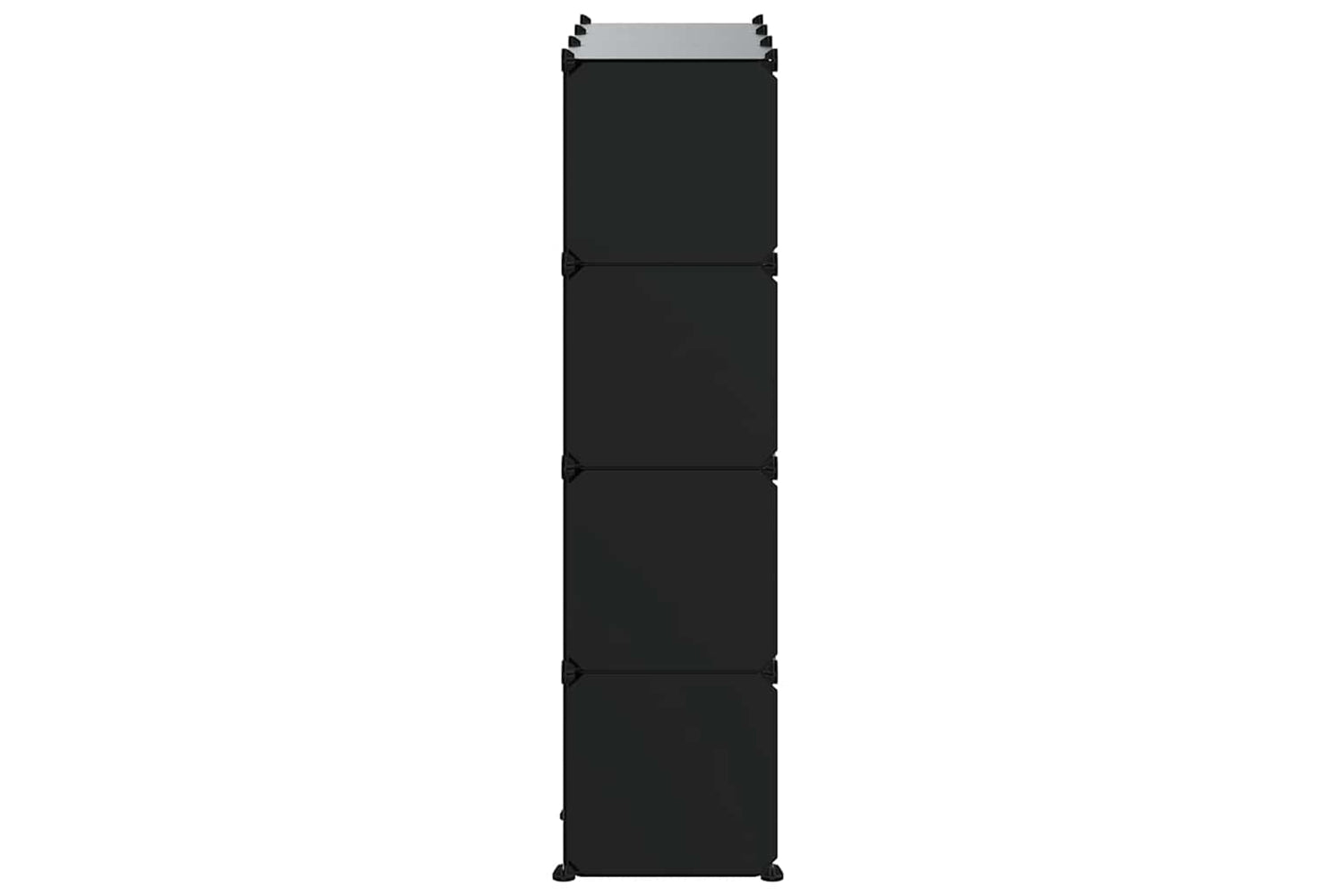 Vidaxl 340556 Storage Cube Organiser With 12 Cubes And Doors Black Pp-5
