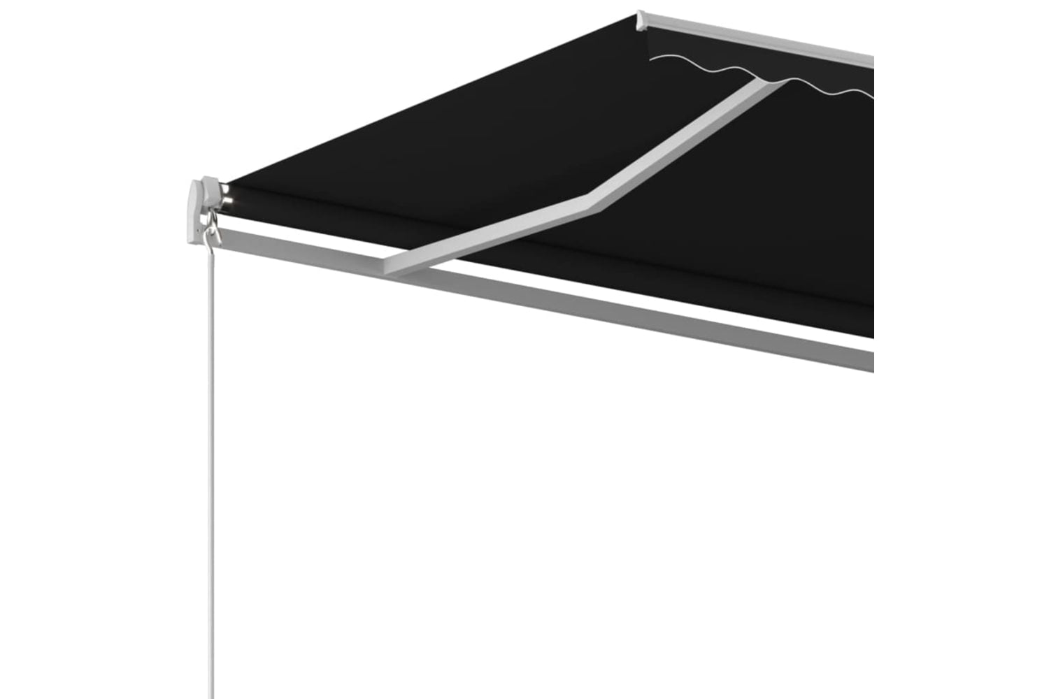 vidaXL 3068979 Manual Retractable Awning 400x350cm Anthracite-4