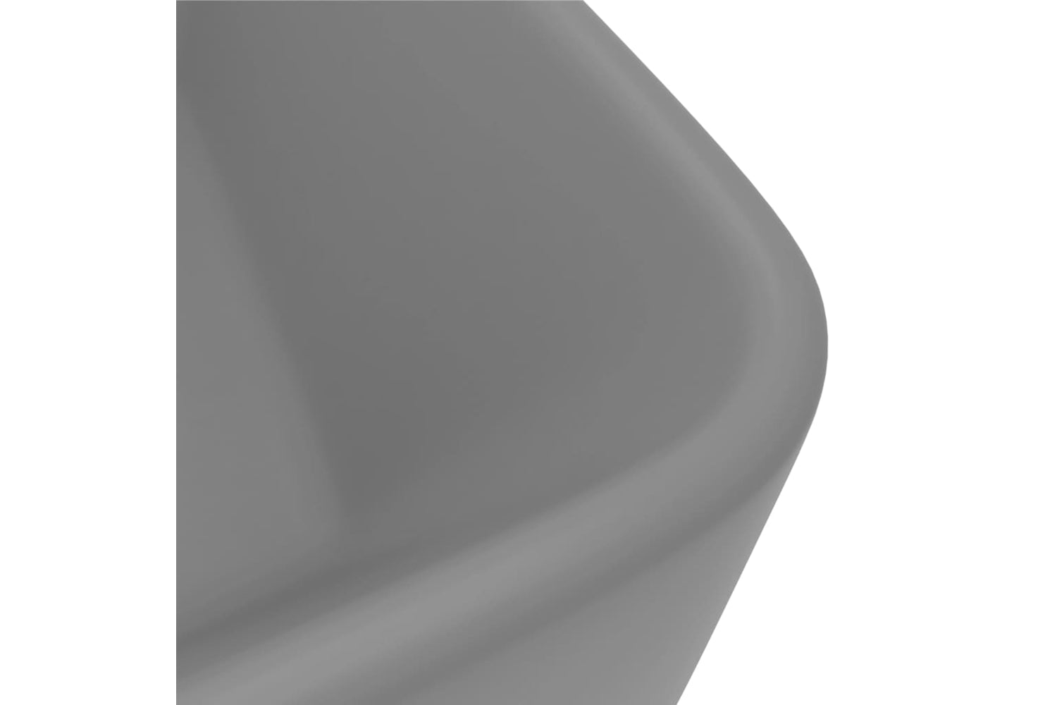 vidaXL 147048 Luxury Wash Basin Matt Light Grey 41x30x12cm Ceramic-4