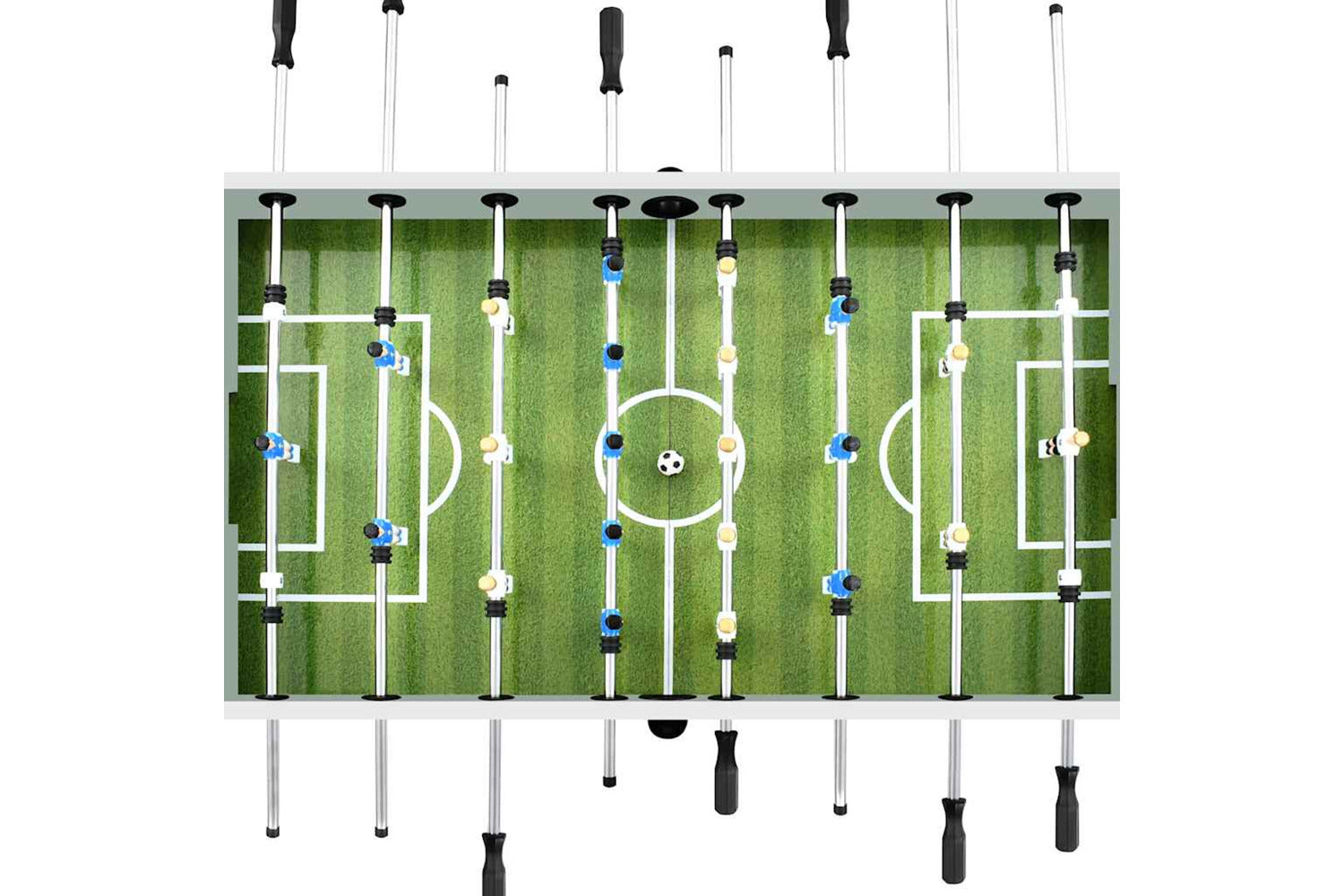 Vidaxl Football Table Steel 60 Kg 140x74.5x87.5 Cm White-4