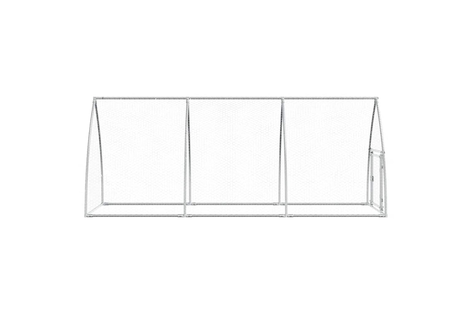 Vidaxl Chicken Cage Silver 300x105x120 Cm Galvanised Steel-5
