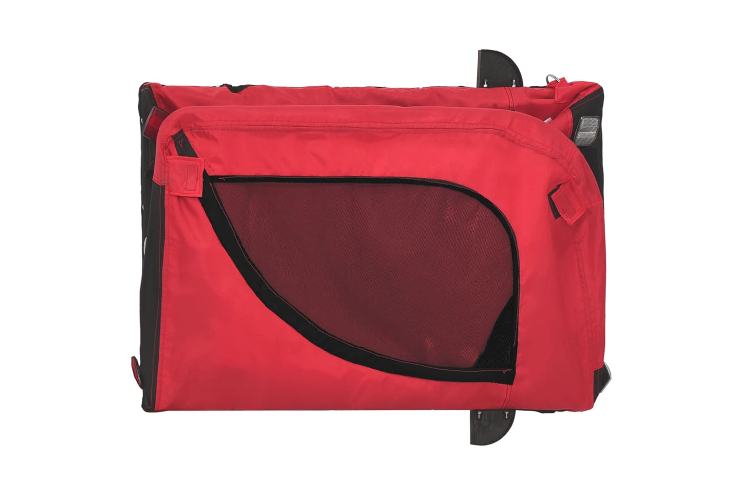 Vidaxl 94006 Pet Bike Trailer Red And Black Oxford Fabric And Iron-7