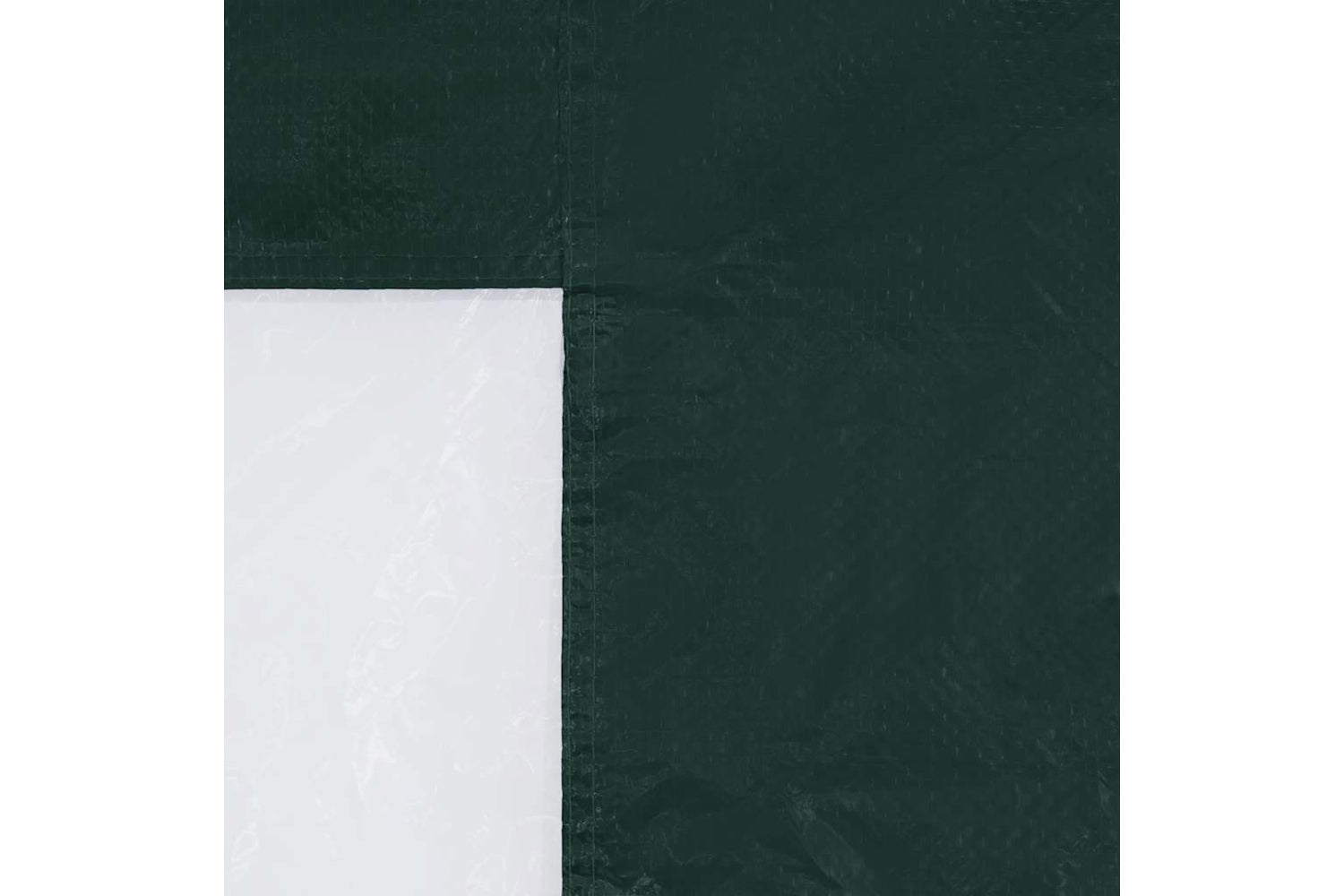vidaXL Party Tent Sidewall 2 Pcs With Window Pe Green-8
