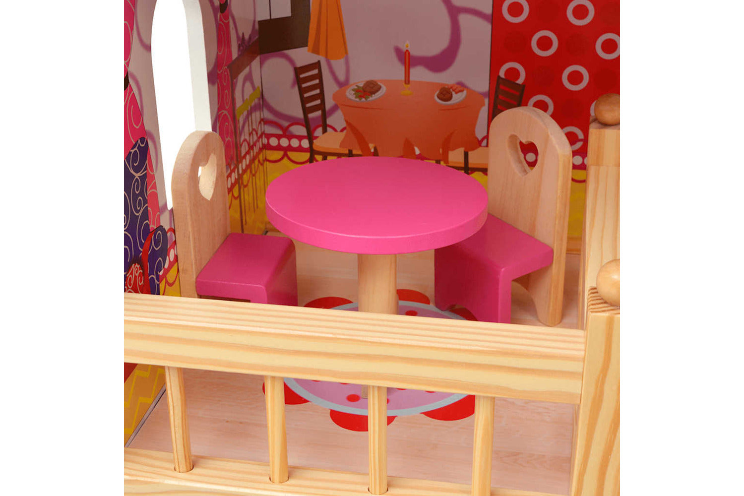 Vidaxl 3-storey Dollhouse Wood 60x30x90 Cm-6