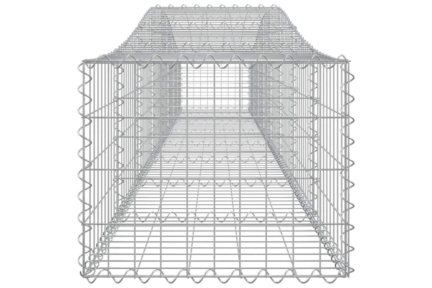 vidaXL 3145921 Arched Gabion Baskets 6 Pcs 400x50x40/60cm Galvanised Iron-4