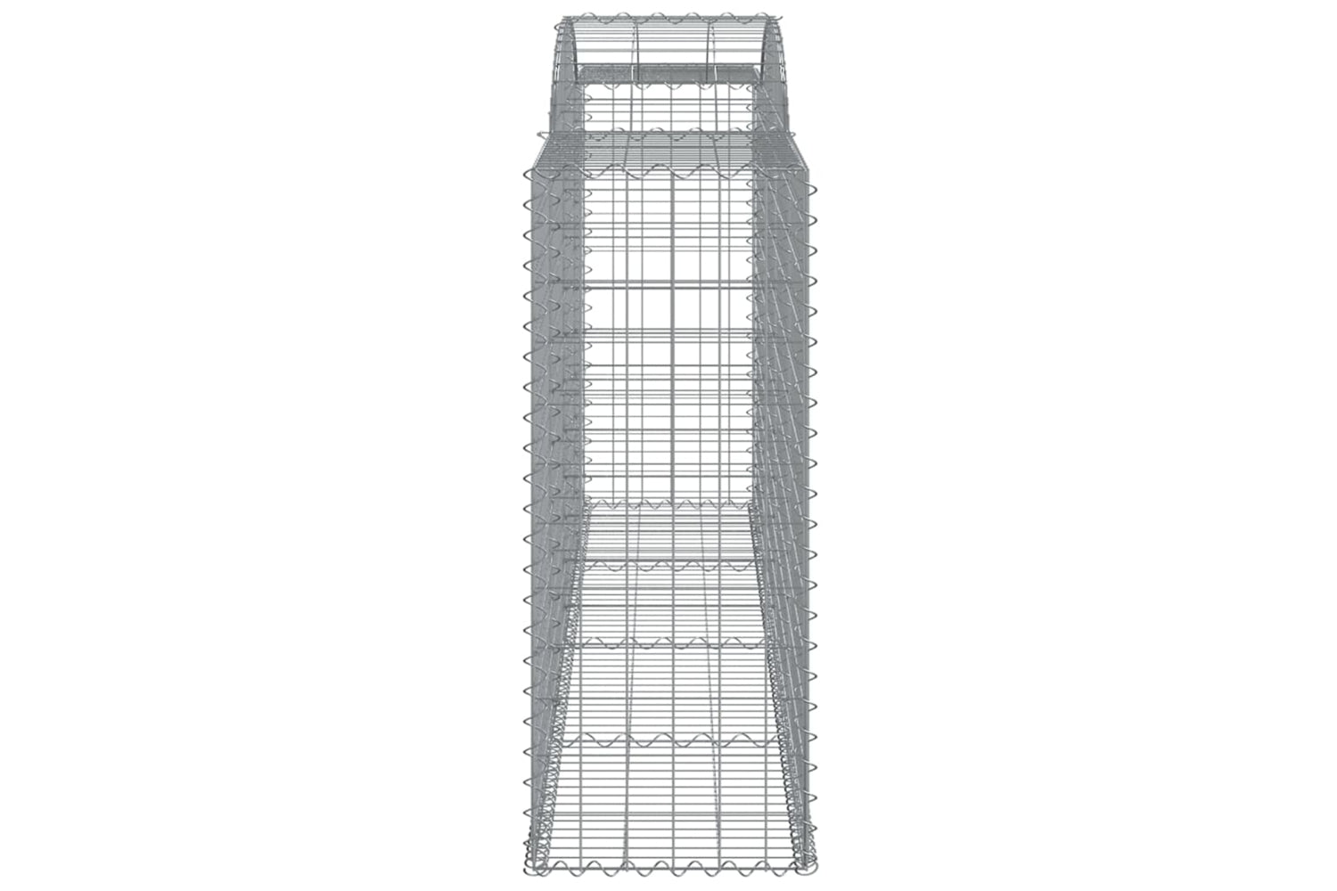 vidaXL 3146723 Arched Gabion Baskets 6 Pcs 300x50x120/140cm Galvanised Iron-4