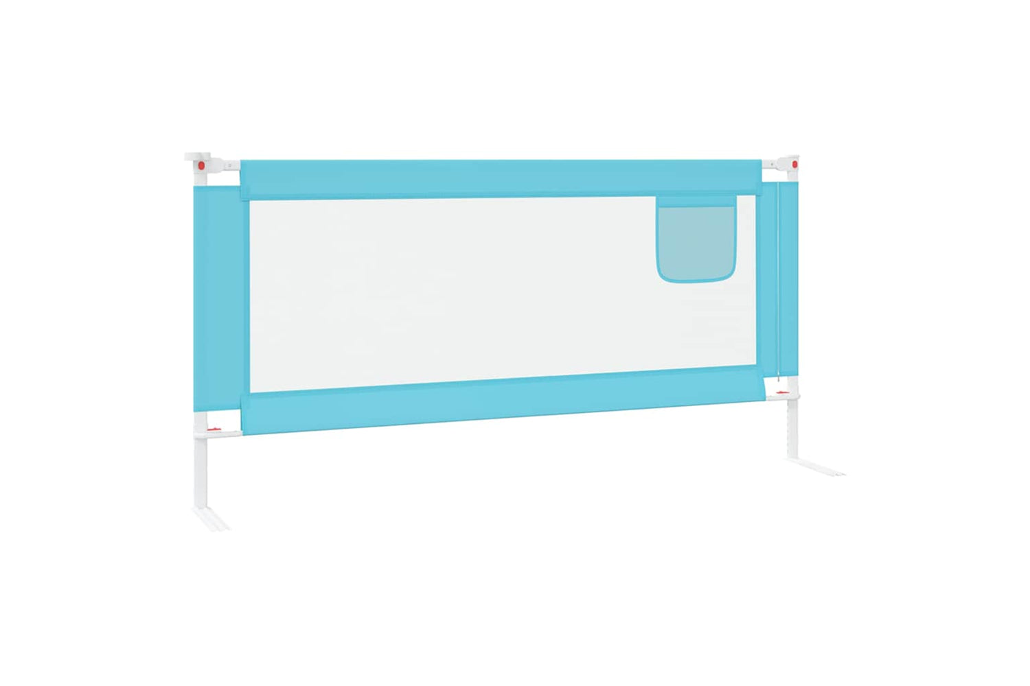 Vidaxl Toddler Safety Bed Rail Blue 190x25 Cm Fabric-4
