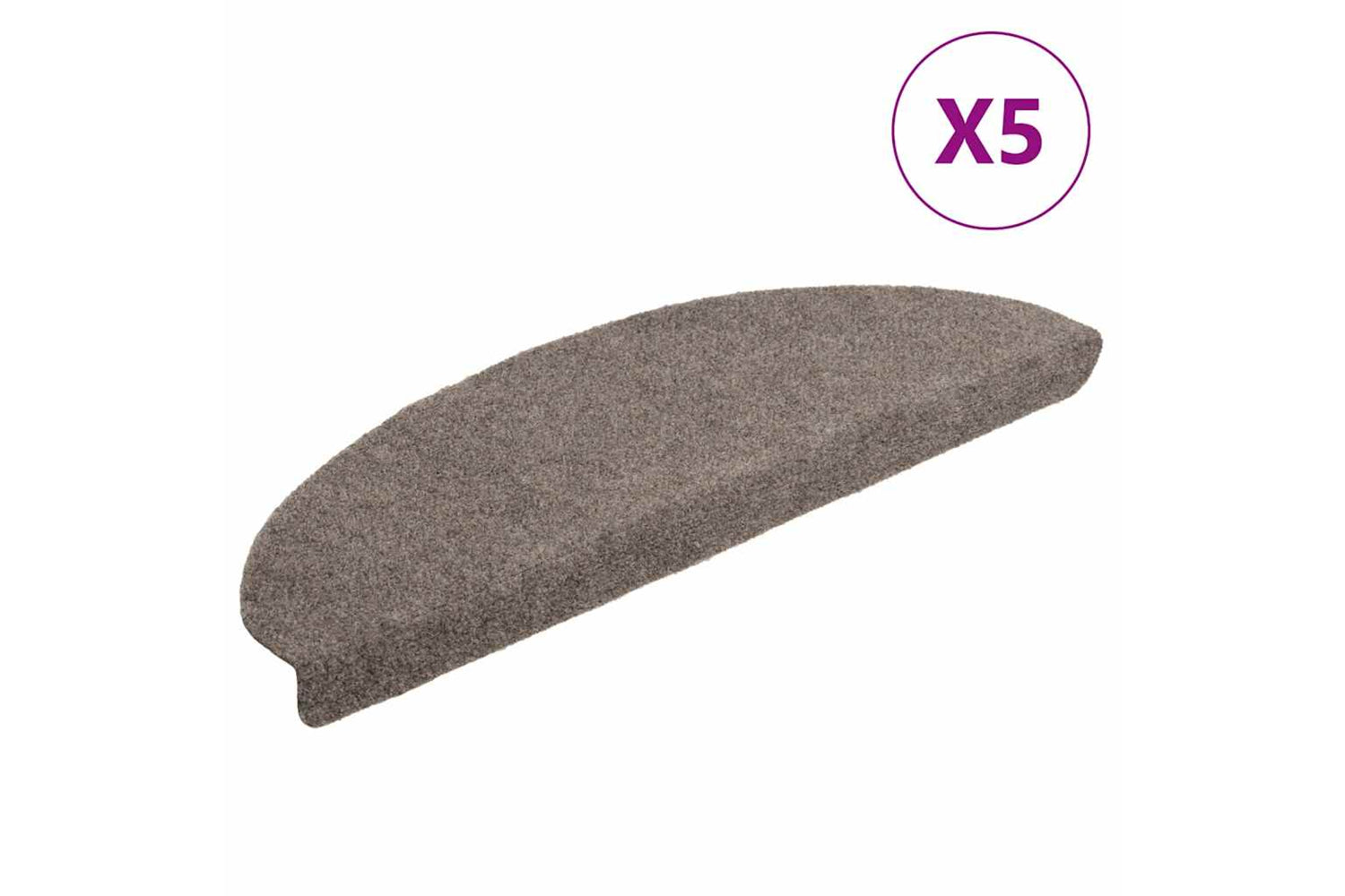 vidaXL Self-adhesive Stair Mats 5 Pcs Cream 65x21x4cm Needle Punch