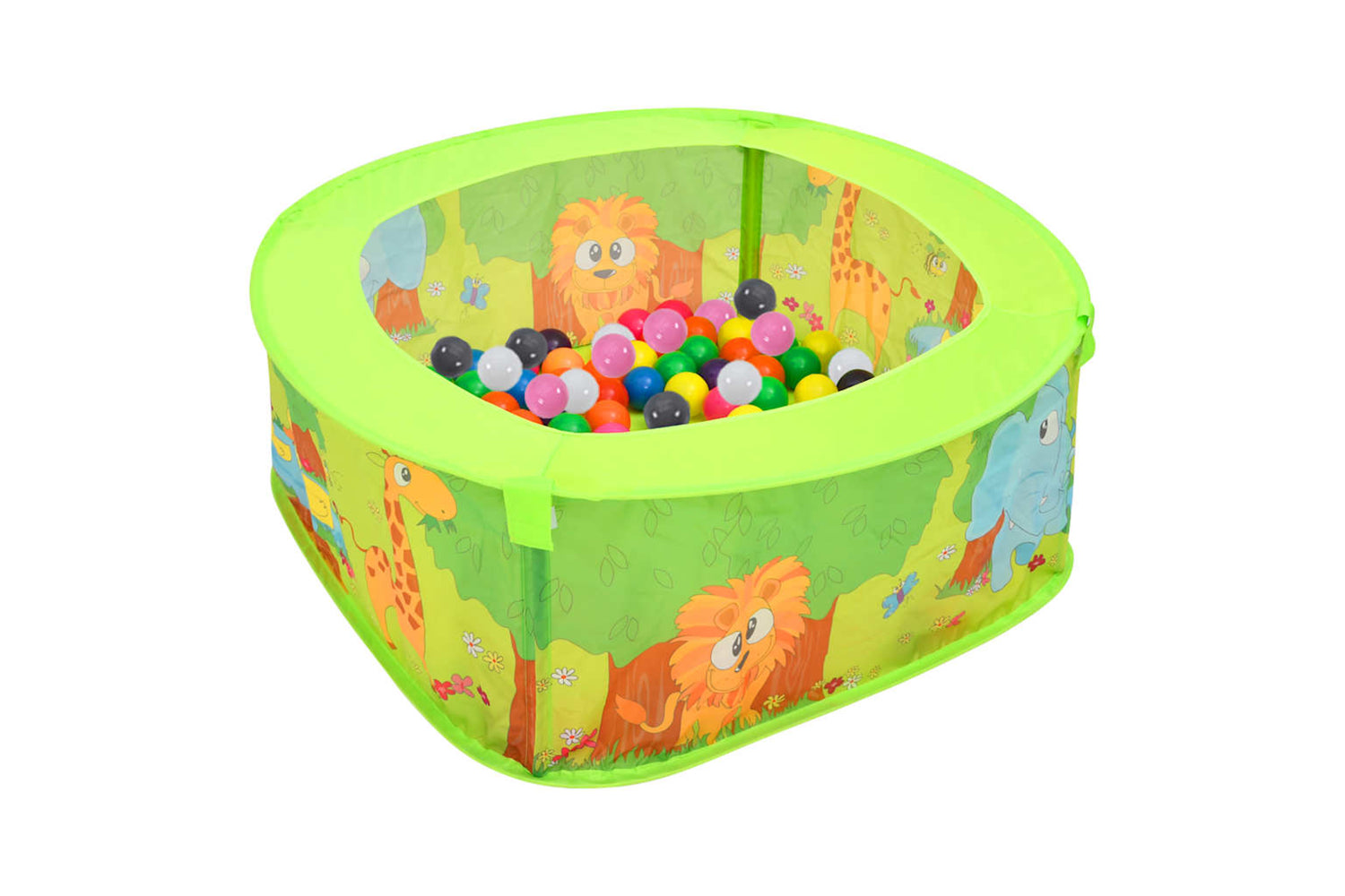 vidaXL 3107720 Ball Pool With 300 Balls For Kids 75x75x32cm