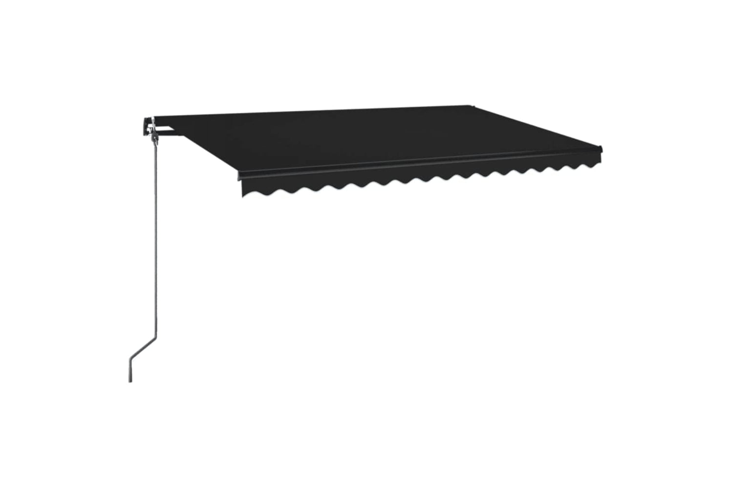 vidaXL 3069179 Manual Retractable Awning 400x350cm Anthracite