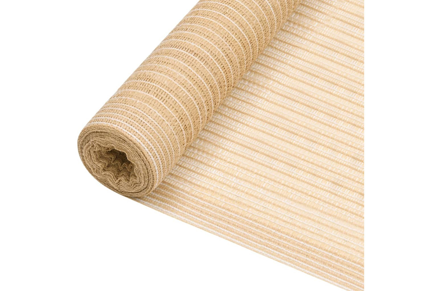 Vidaxl 149471 Privacy Net Beige 1.8x25 M Hdpe 195 G/mâ²