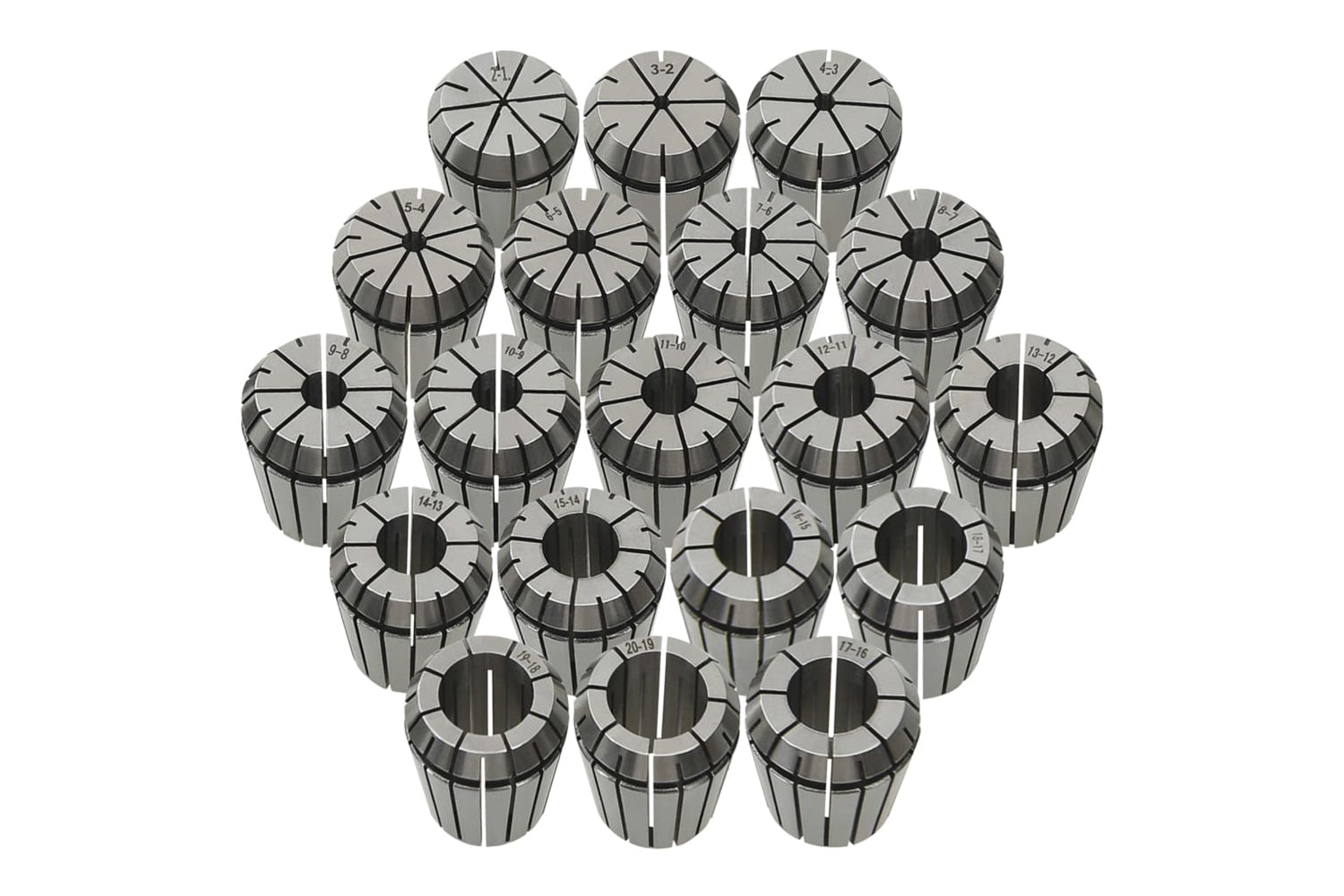Vidaxl 146724 Er32 Collets 19 Pcs Turning Tool Set