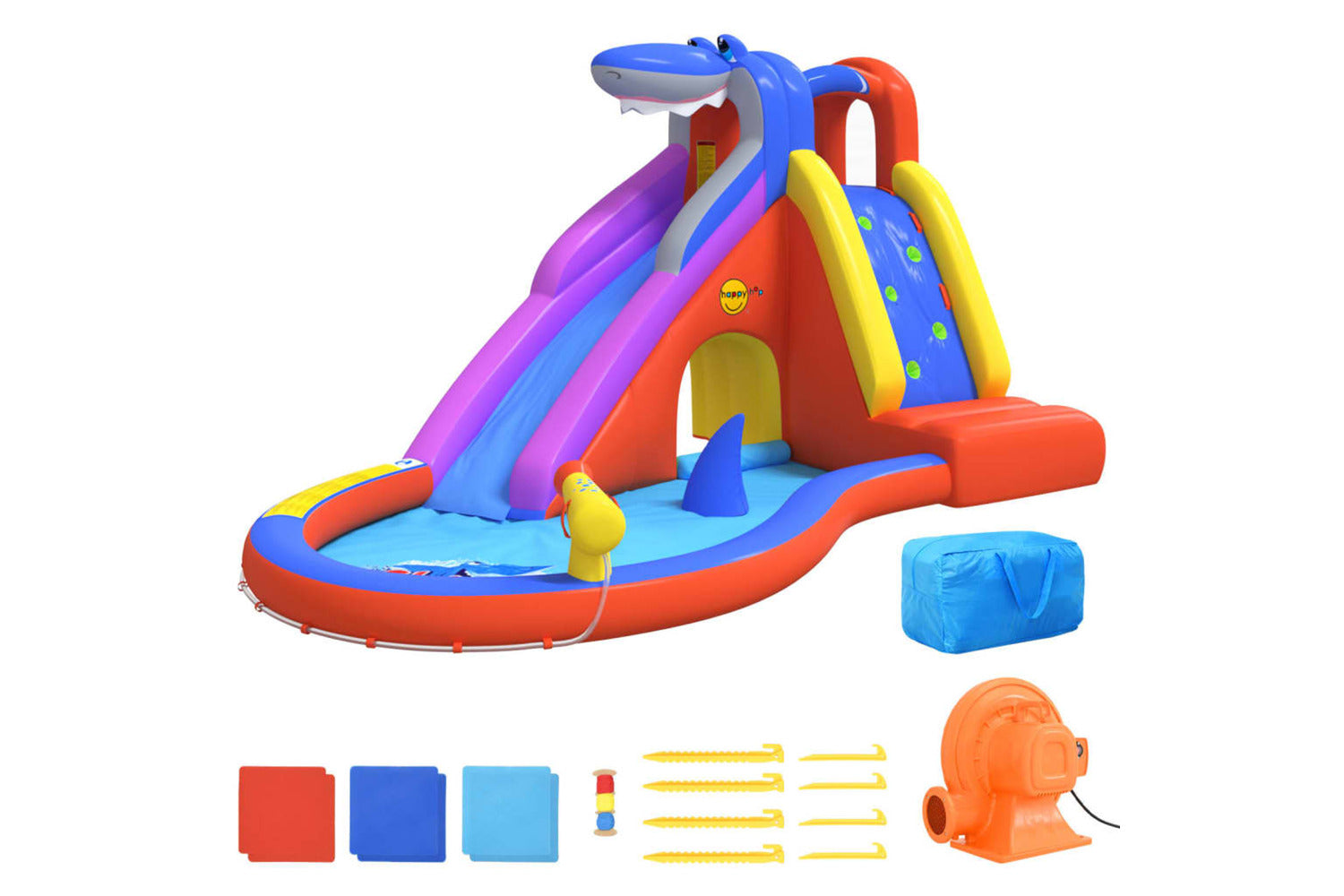Happy Hop 93449 Inflatable Water Slide With Splash Pool 450x320x240 Cm Pvc-2