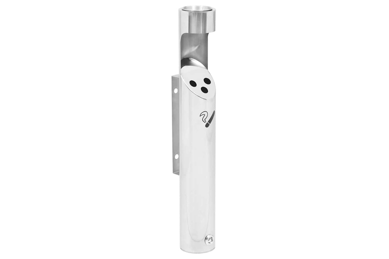 Vidaxl 149570 Wall Mounted Ashtray Stainless Steel
