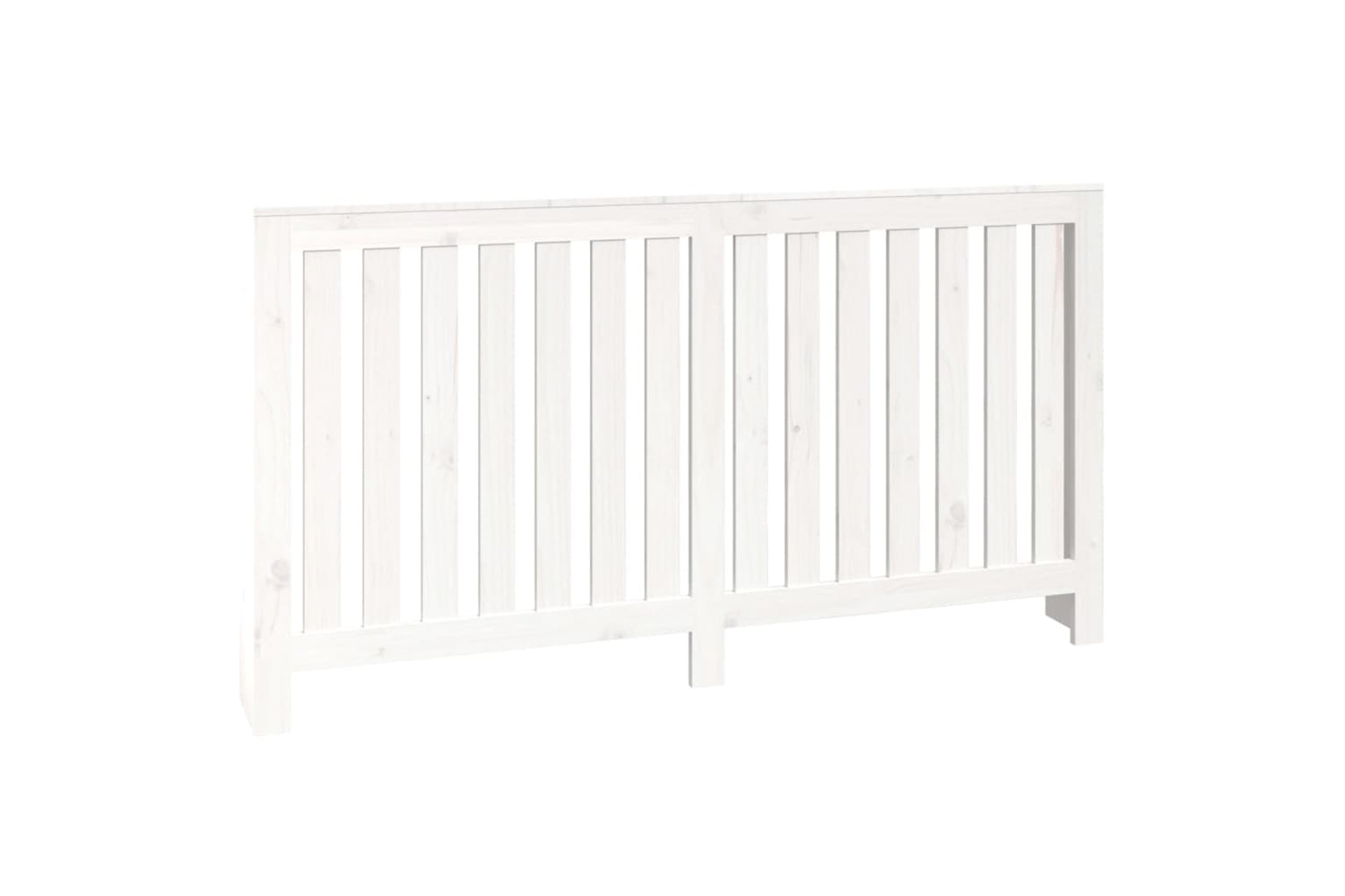 vidaXL 822577 Radiator Cover White 153x19x84cm Solid Wood Pine