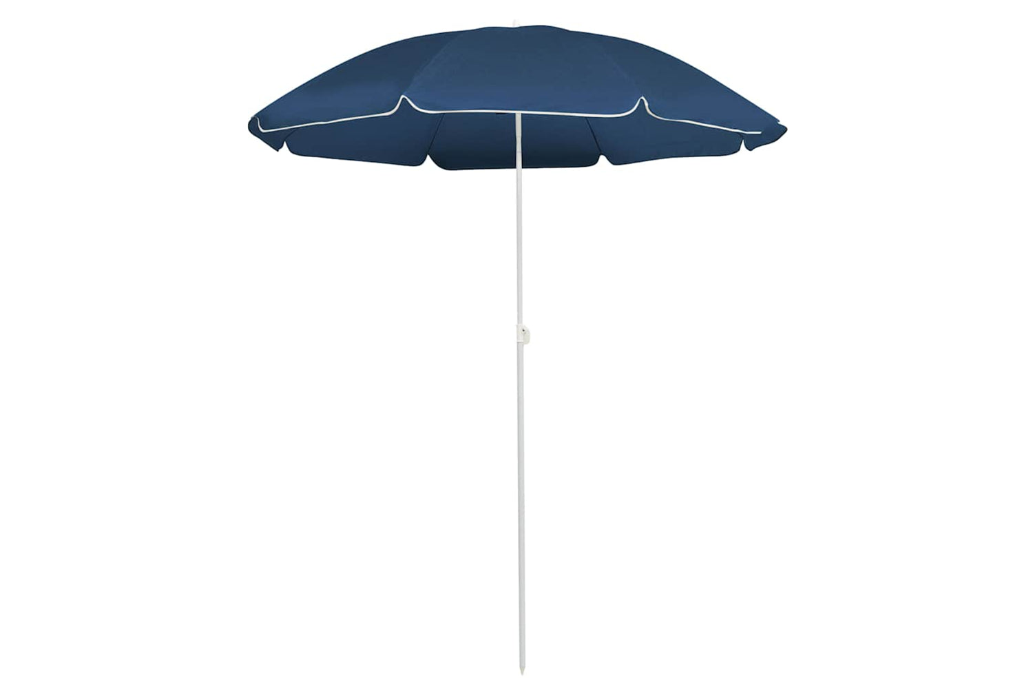 vidaXL 315538 Outdoor Parasol With Steel Pole Blue 180cm