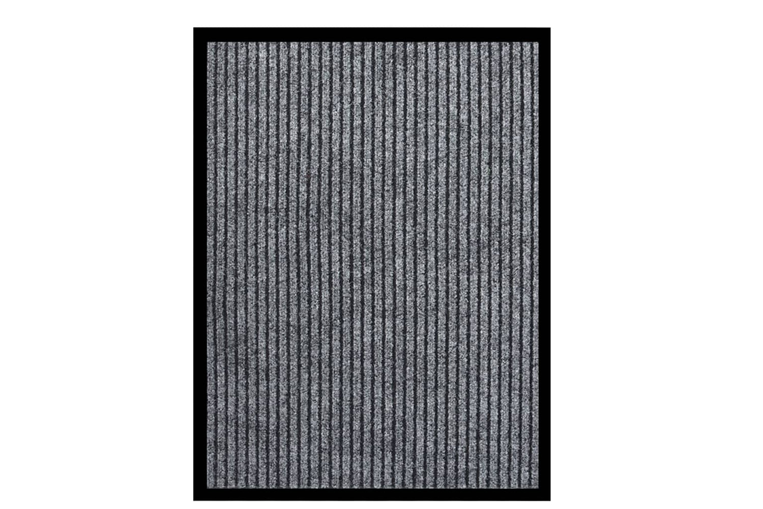 vidaXL 331605 Doormat Striped Grey 60x80cm