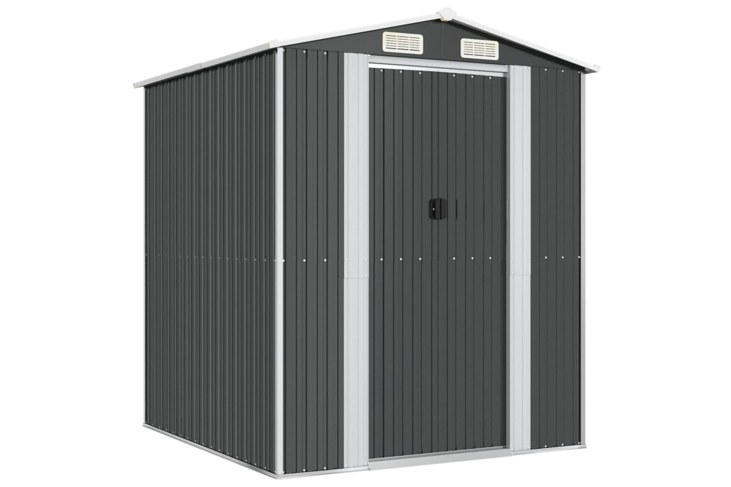 vidaXL 3147449 Garden Shed Anthracite 192x191x223cm Galvanised Steel