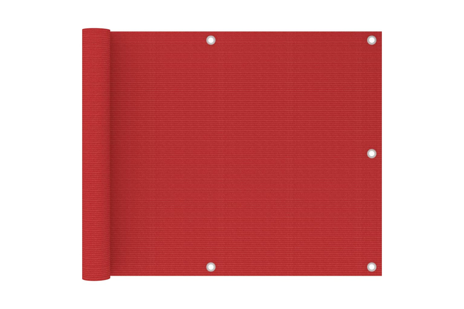vidaXL 311007 Balcony Screen Red 75x600cm Hdpe