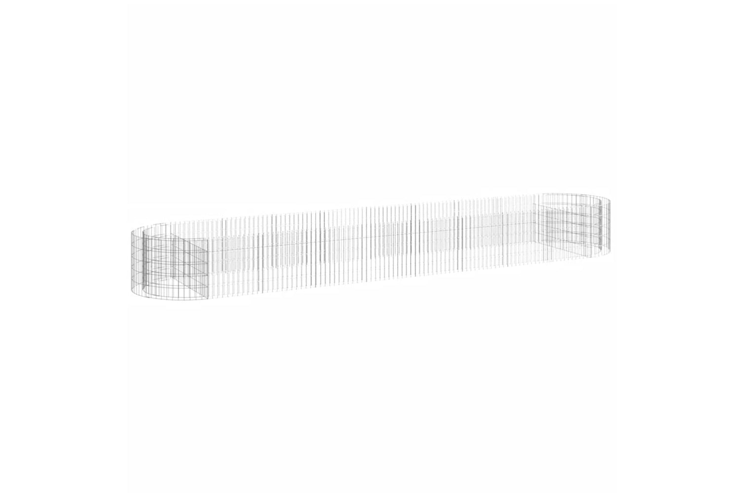vidaXL 152043 Gabion Raised Bed Galvanised Iron 500x100x50cm