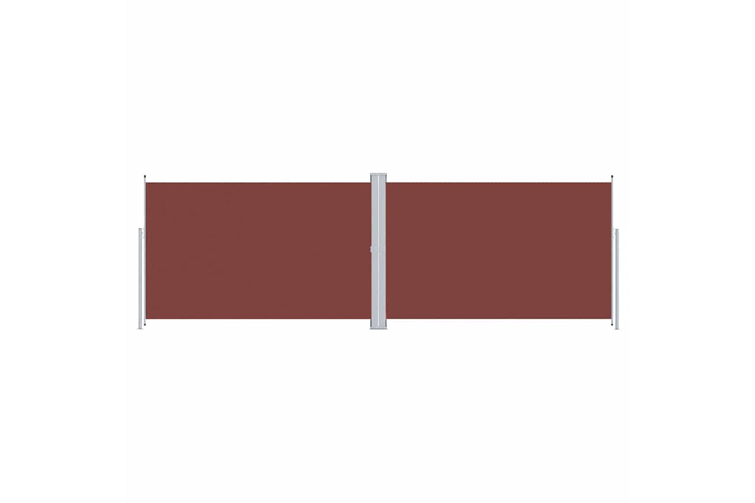 vidaXL 318009 Retractable Side Awning Brown 200x600cm