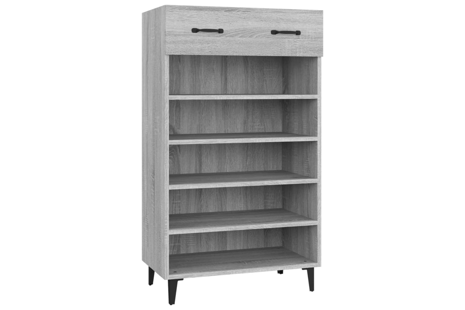vidaXL 817559 Shoe Cabinet Grey Sonoma 60x35x105cm Engineered Wood
