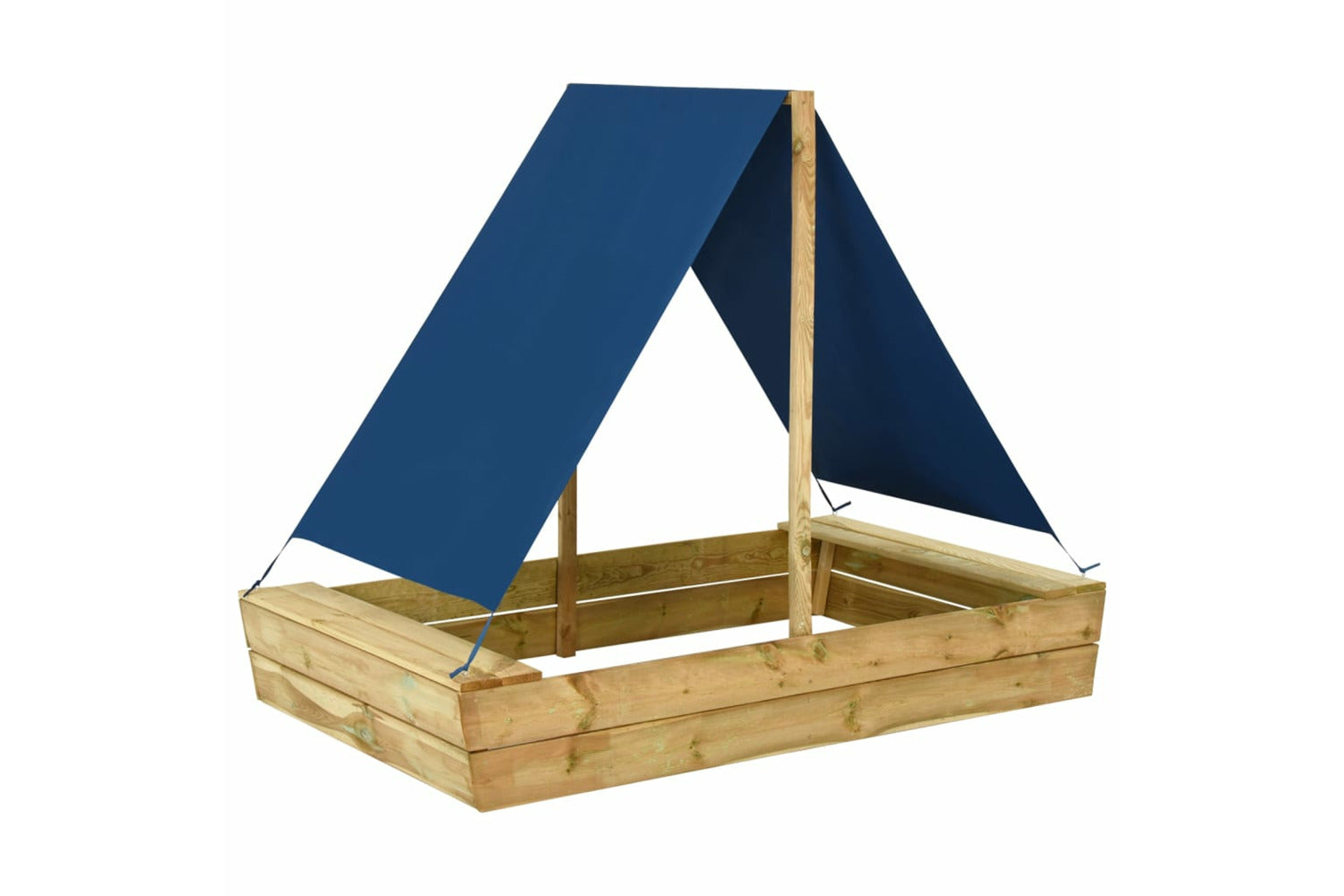 vidaXL 3059957 Sandpit With Roof 160x100x133cm Impregnated Pinewood-2