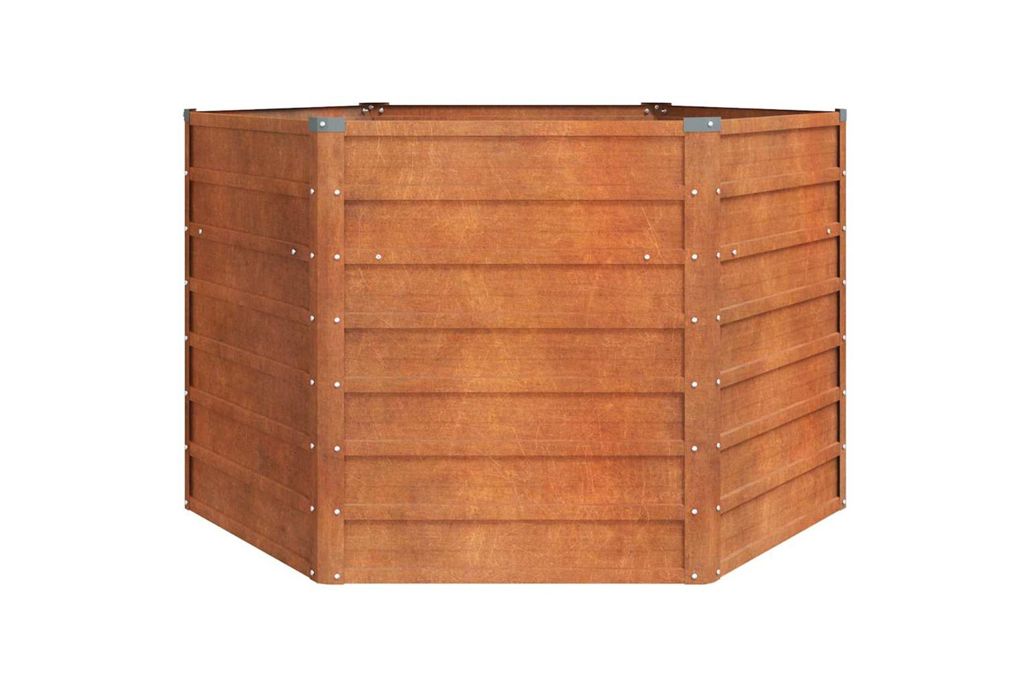 Vidaxl Garden Raised Bed Rusty 129x129x77 Cm Corten Steel-3