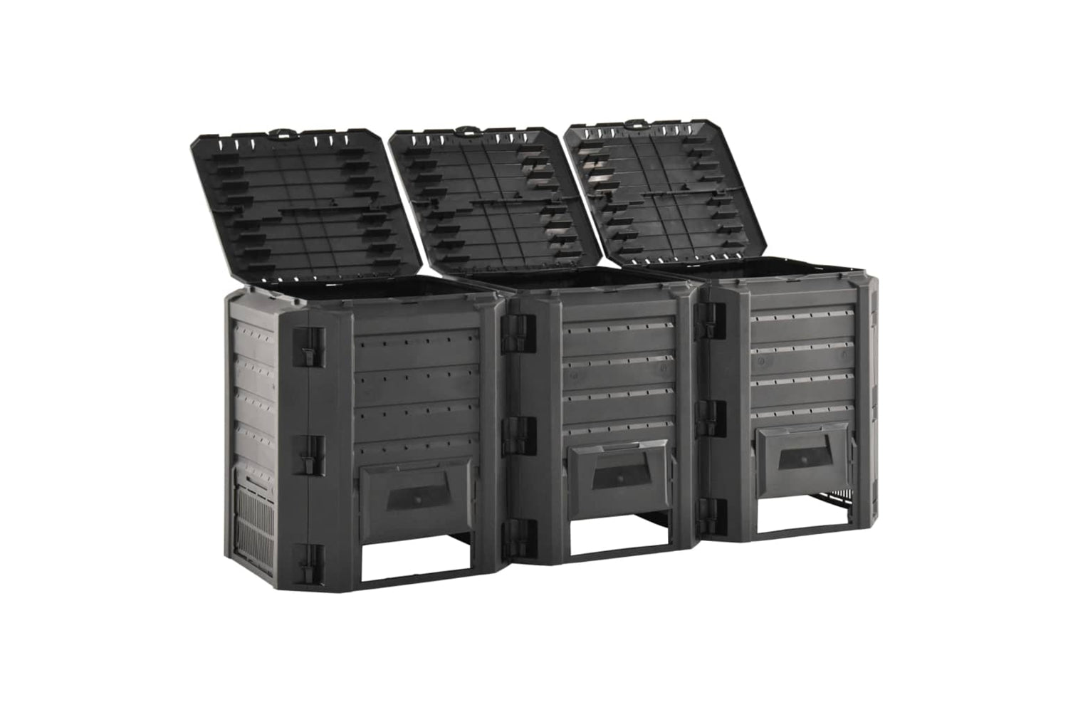 Vidaxl 312274 Garden Composter Black 1200 L