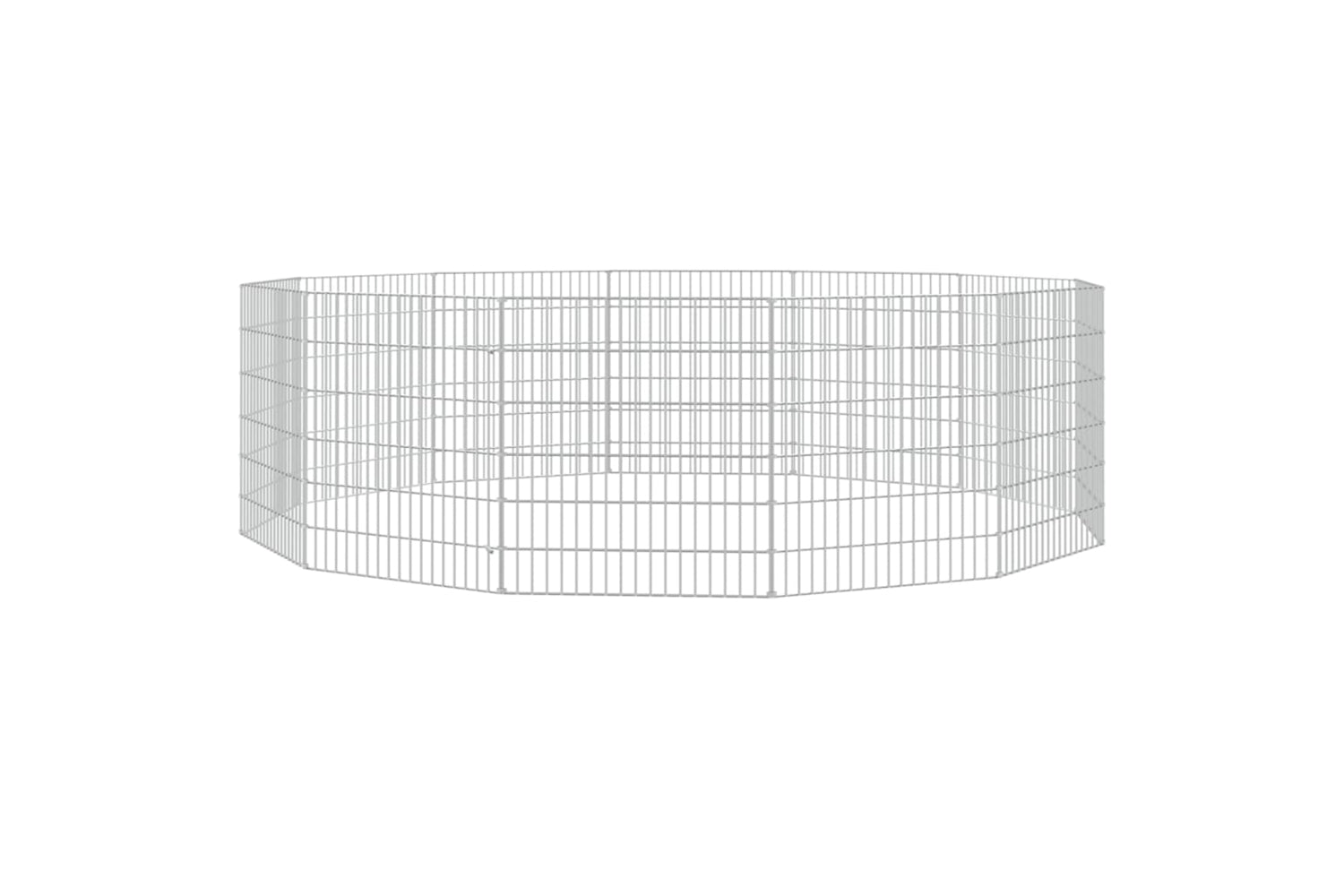 Vidaxl Free Range Animal Enclosure 12-panel 54x60 Cm Galvanised Iron