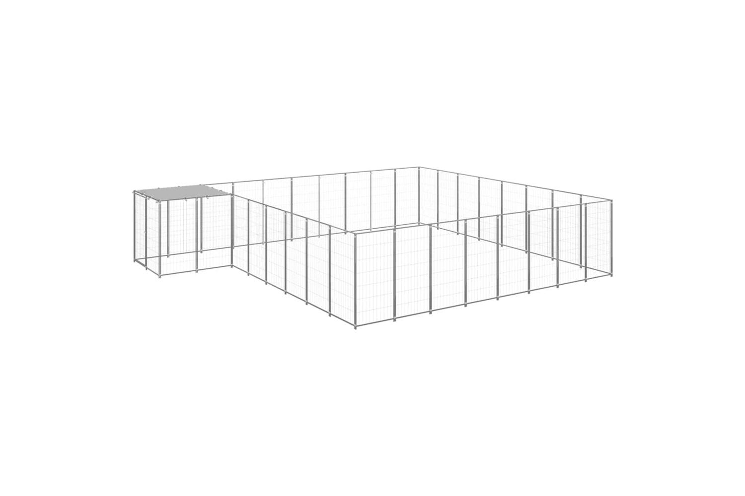 Vidaxl 3082234 Dog Kennel Silver 20.57 M2 Steel
