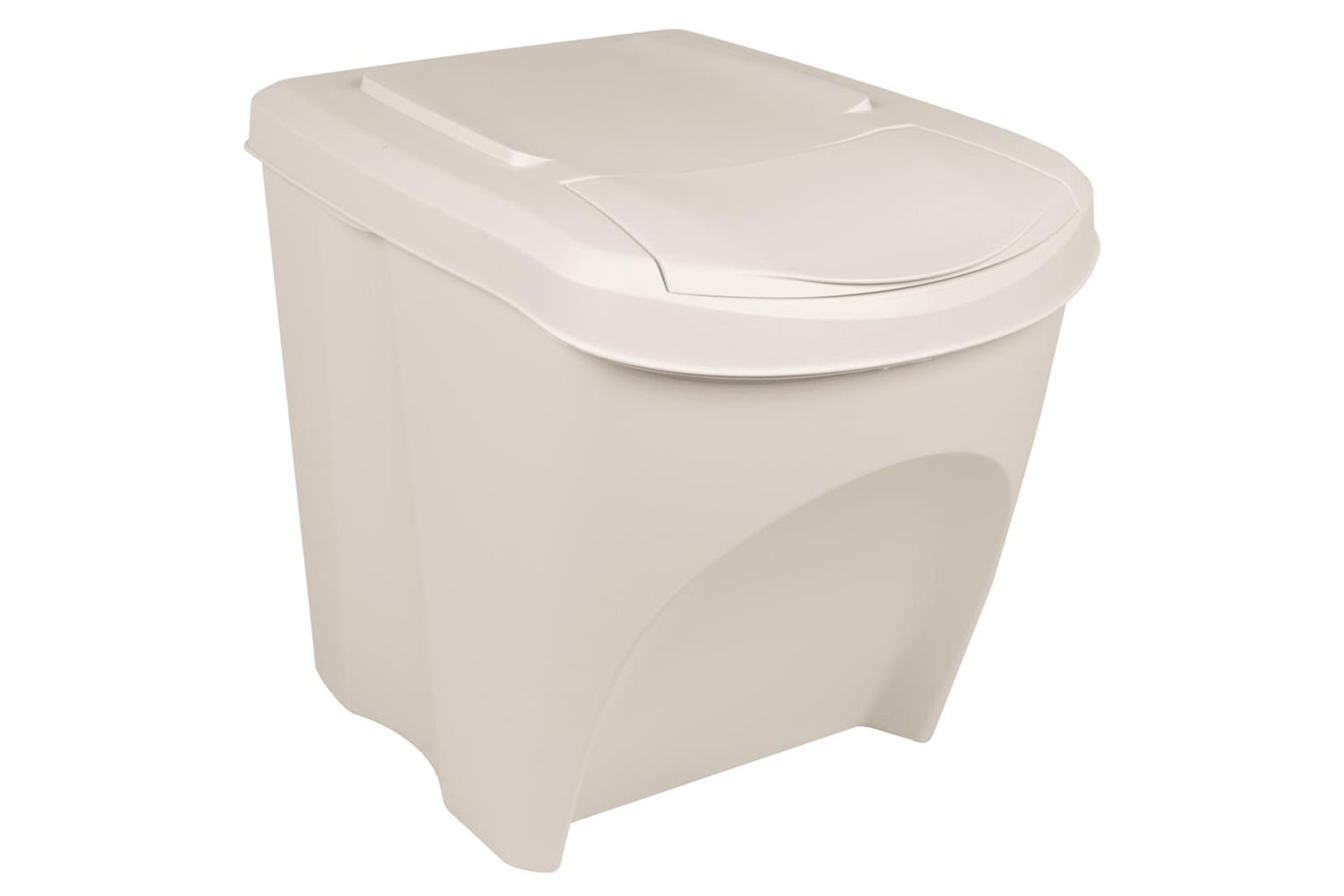 Vidaxl 152199 Stackable Garbage Bin Boxes 3 Pcs White 75 L Polypropylene