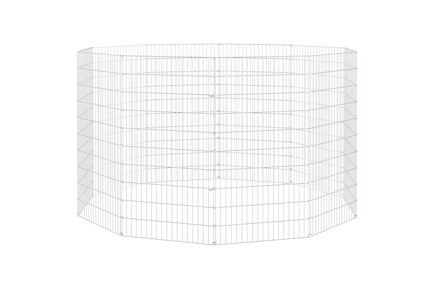 Vidaxl Free Range Animal Enclosure 10-panel 54x100 Cm Galvanised Iron