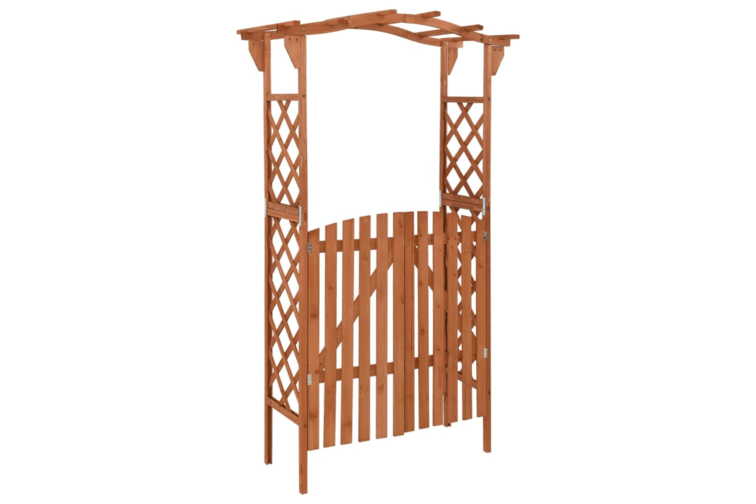 vidaXL 316389 Pergola With Gate 116x40x204cm Solid Firwood