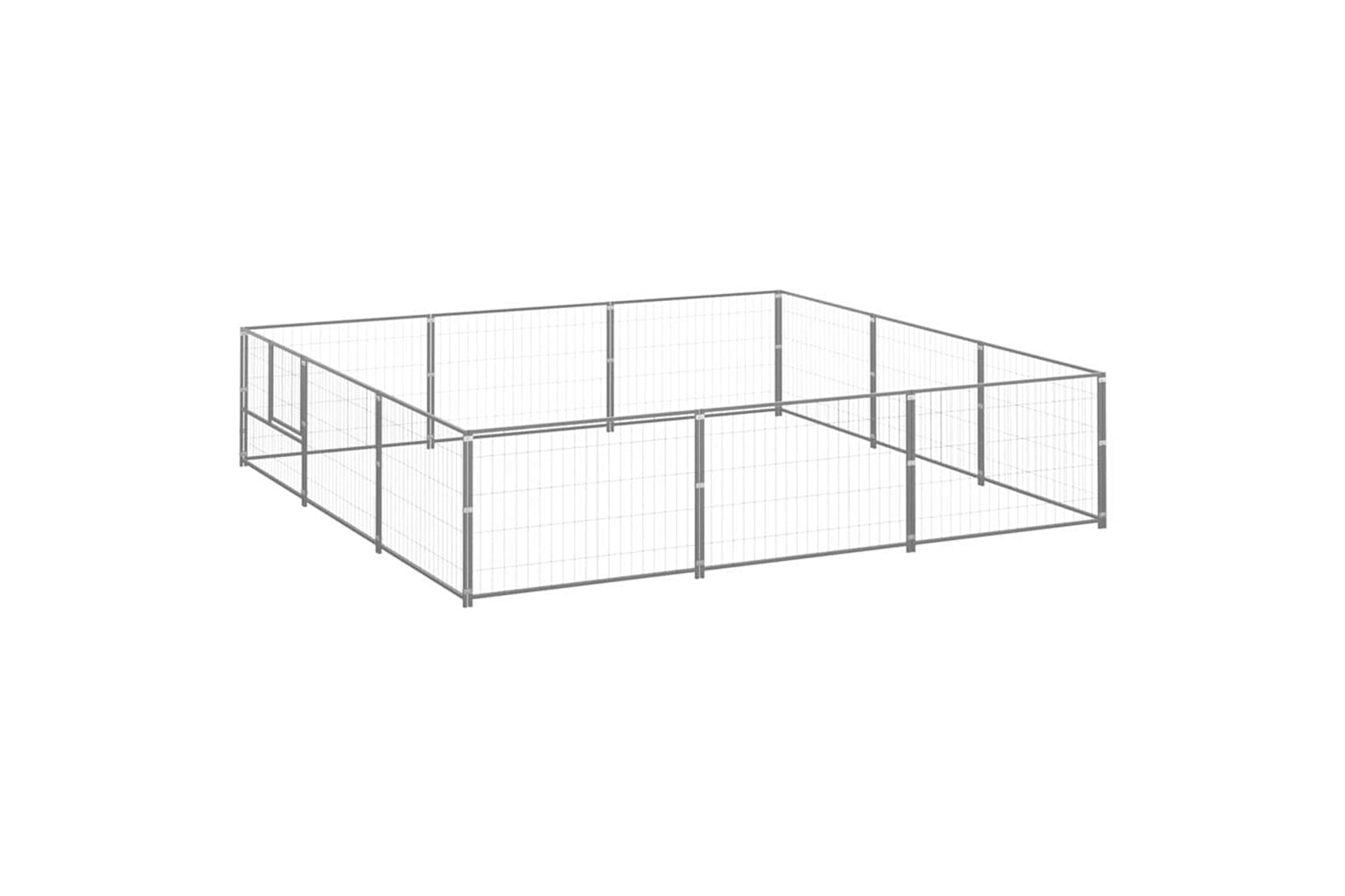 Vidaxl 3082135 Dog Kennel Silver 9 M2 Steel