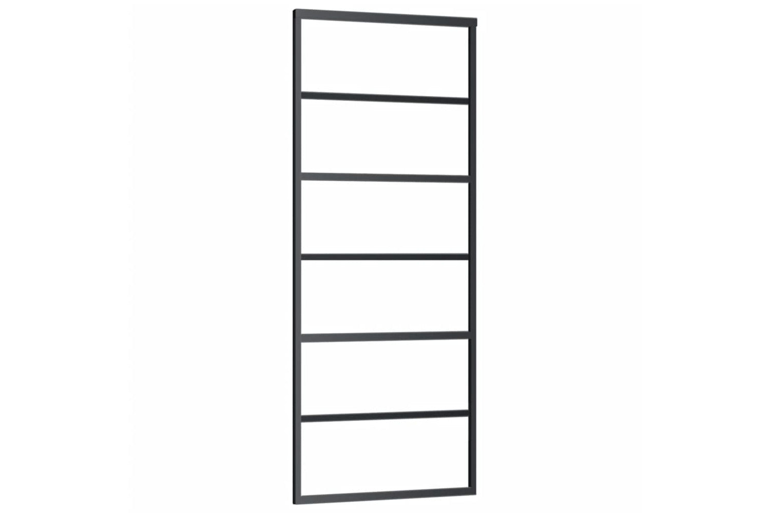 vidaXL 151014 Sliding Door Esg Glass And Aluminium 76x205cm Black-2
