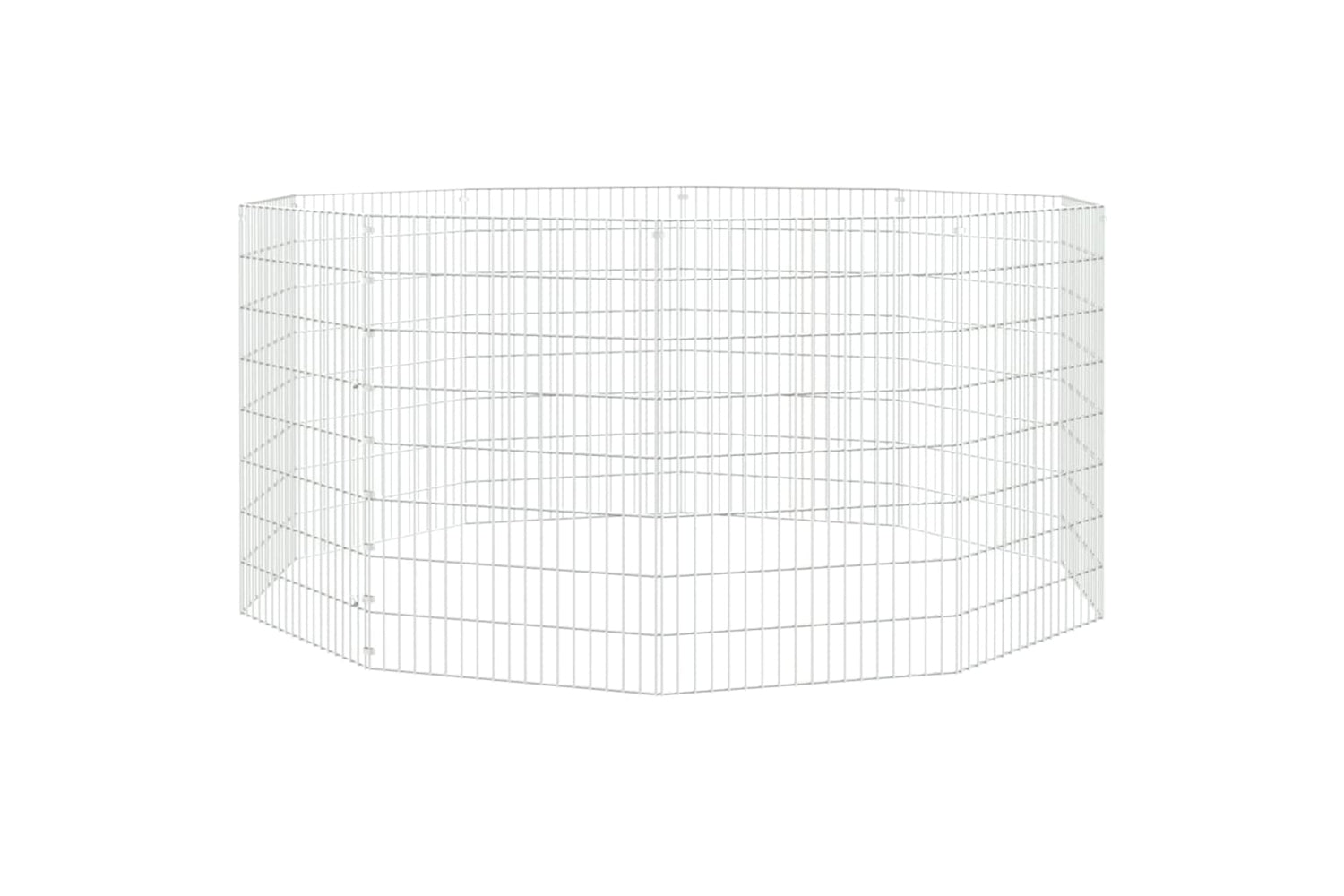 Vidaxl Free Range Animal Enclosure 10-panel 54x80 Cm Galvanised Iron