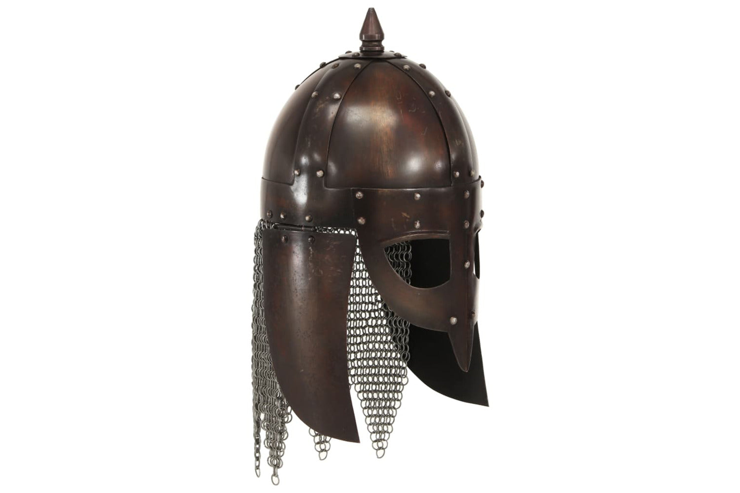 Vidaxl 286224 Viking Warrior Helmet Antique Replica Larp Copper Steel-2