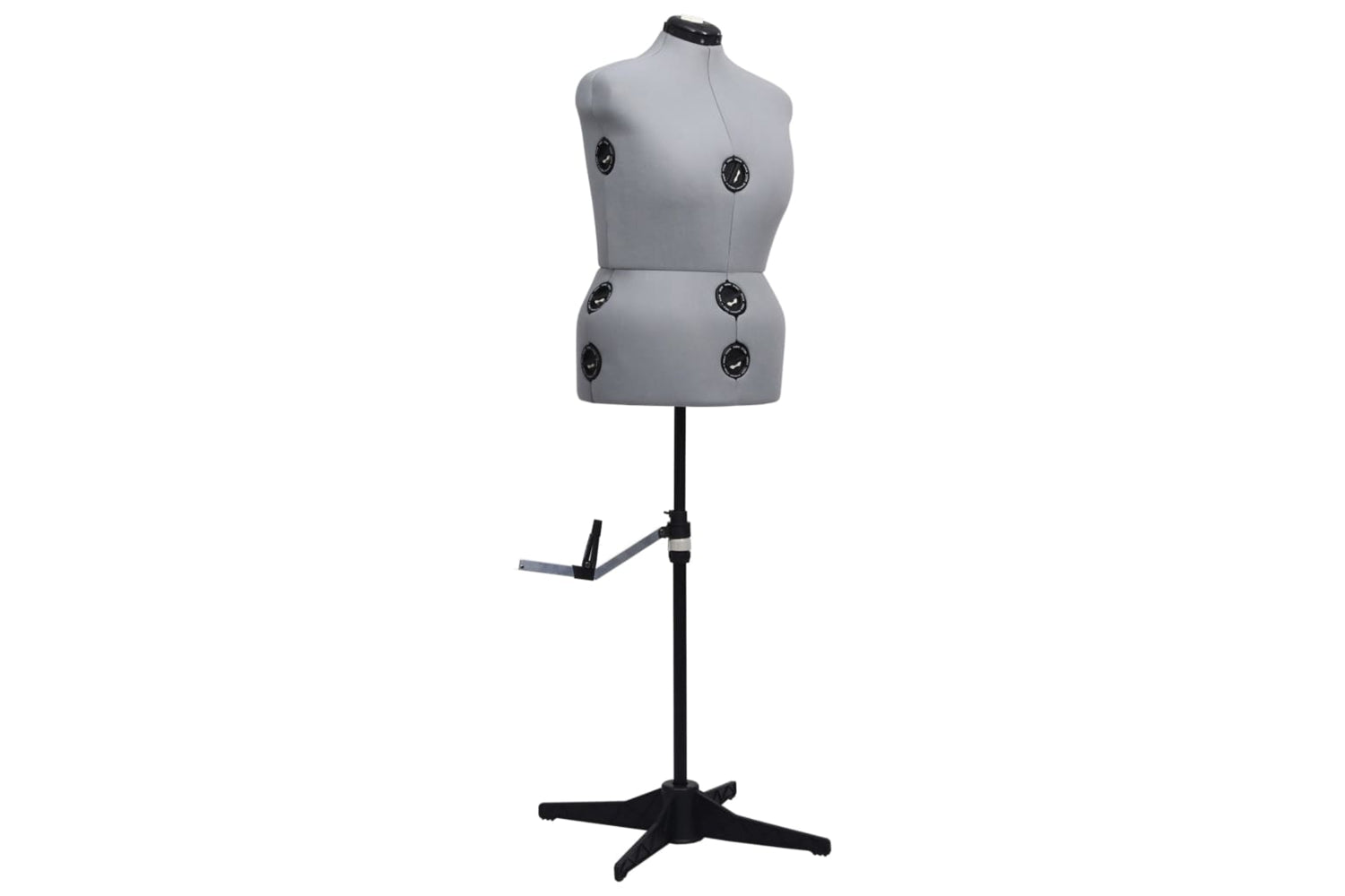 Vidaxl 288489 Adjustable Dress Form Female Grey L Size 44-50