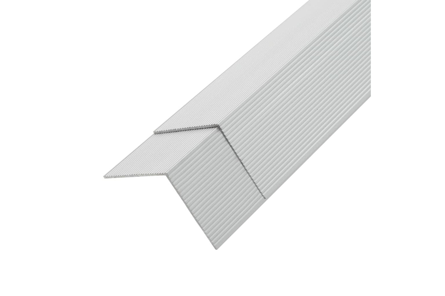 vidaXL 45017 5 Pcs Decking Angle Trims Aluminium 170cm Silv-2