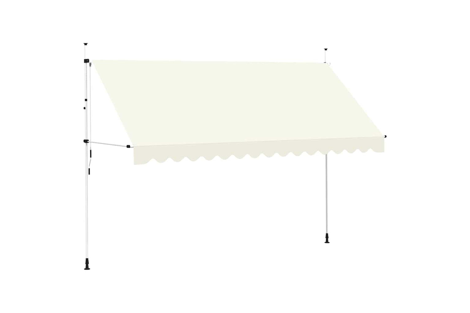 vidaXL 143698 Manual Retractable Awning 400cm Cream