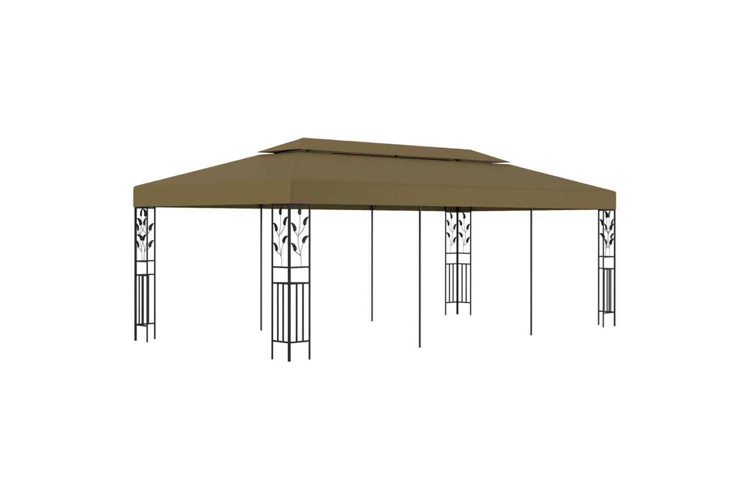 Vidaxl 312245 Gazebo 6x3 M Taupe 180 G/mâ²