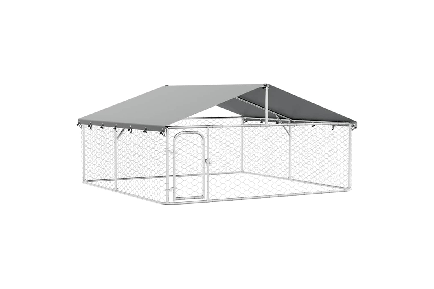 Vidaxl Outdoor Dog Kennel With Roof 300x300x150 Cm