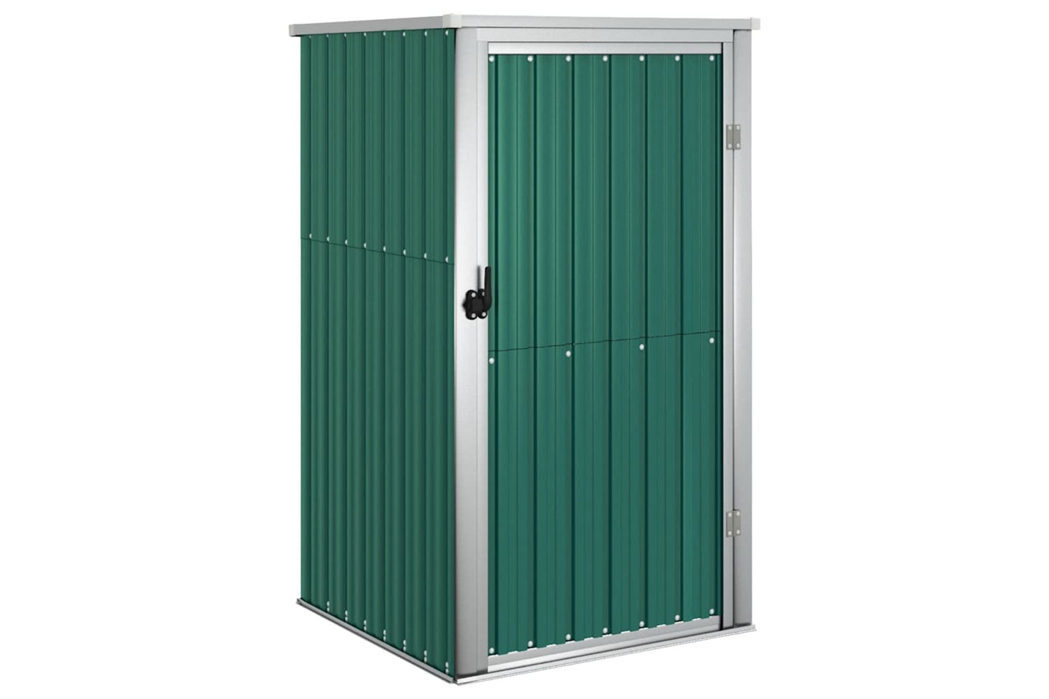 vidaXL 316205 Garden Tool Shed Green 88x89x161cm Galvanised Steel