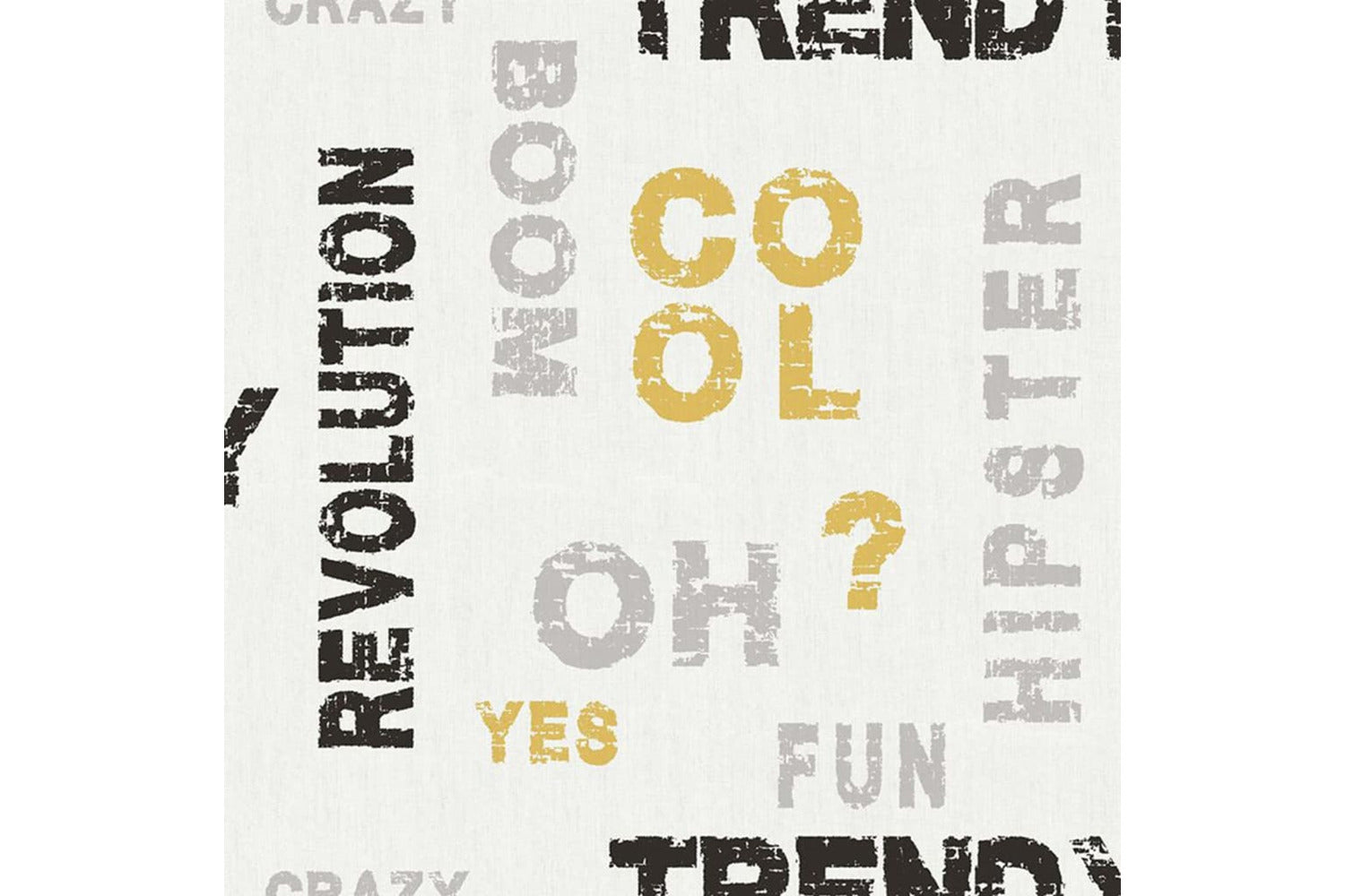 Noordwand 444847 Wallpaper Friends & Coffee Words And Letters Grey And Black