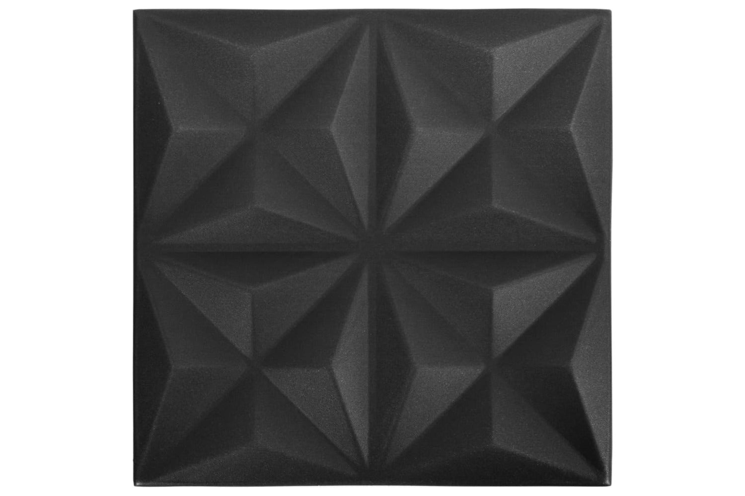 Vidaxl 3d Wall Panels 12 Pcs 50x50 Cm Origami Black 3 MÂ²-2