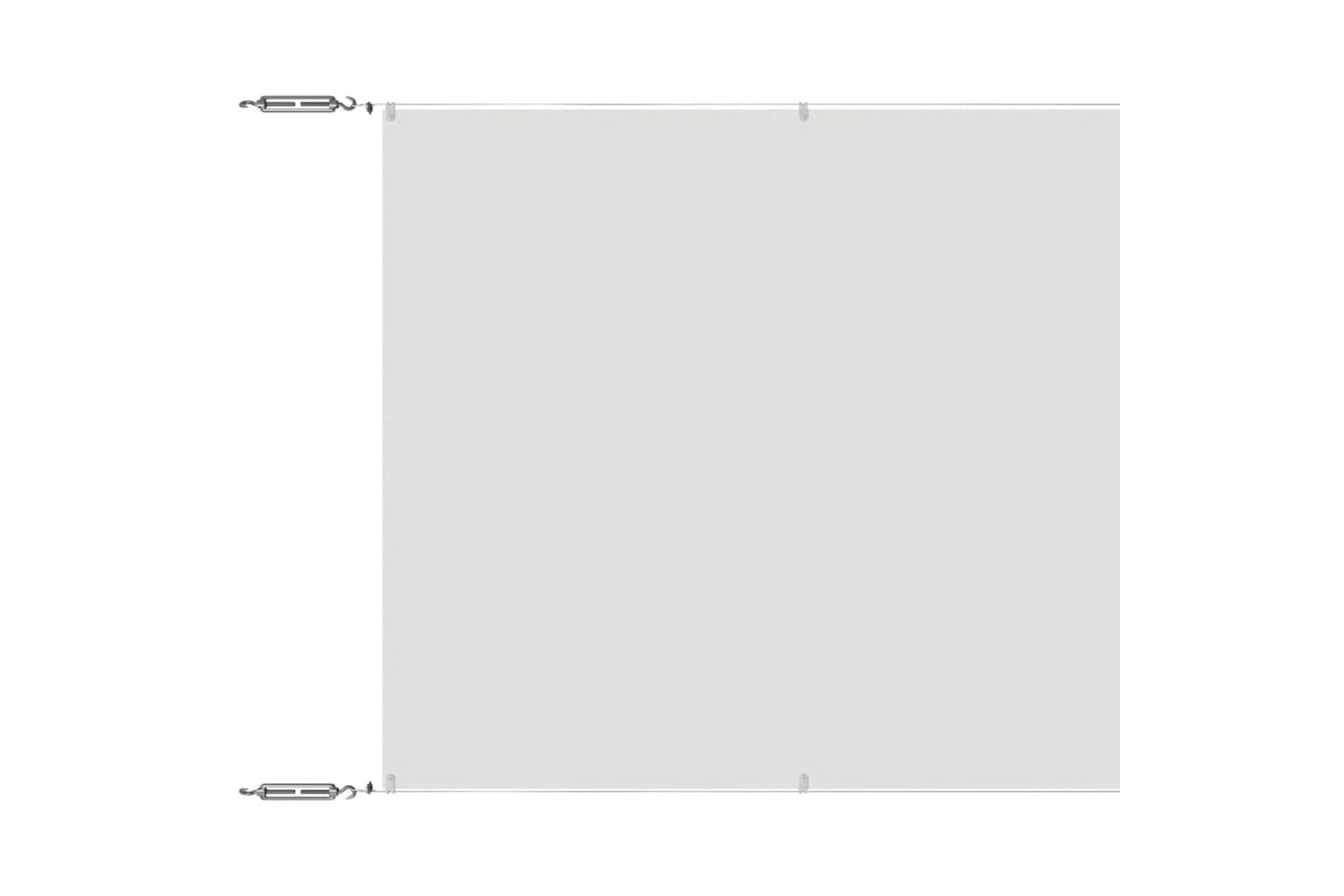 vidaXL 148154 Vertical Awning White 60x800cm Oxford Fabric