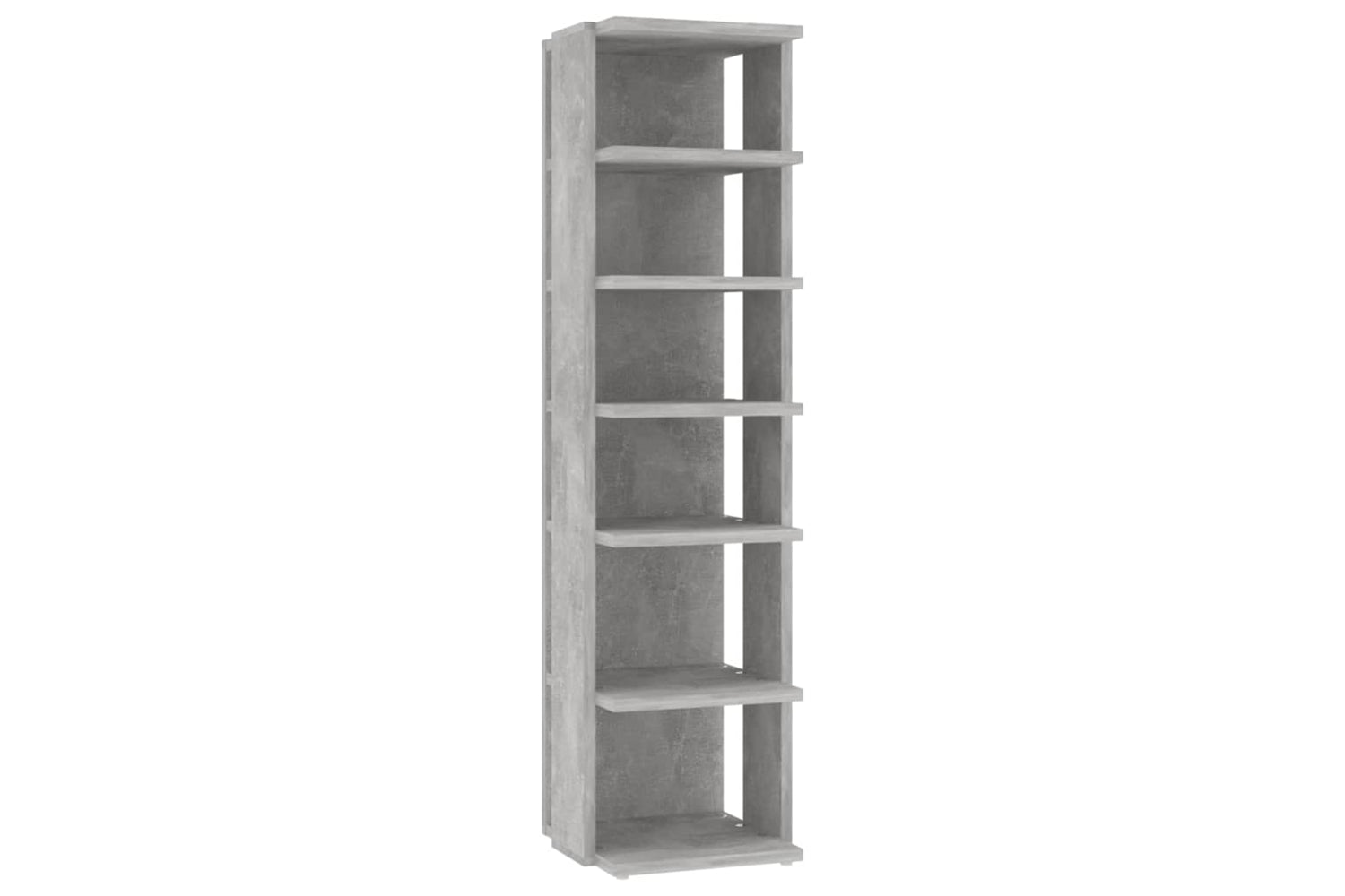 vidaXL 808493 Shoe Cabinet Concrete Grey 27.5x27x102cm Engineered Wood
