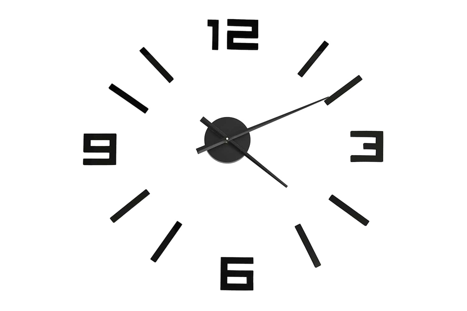 Vidaxl 3D Wall Clock Modern Design 100 cm | Black